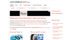 Desktop Screenshot of motorbiketest.info