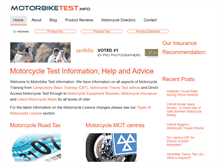 Tablet Screenshot of motorbiketest.info